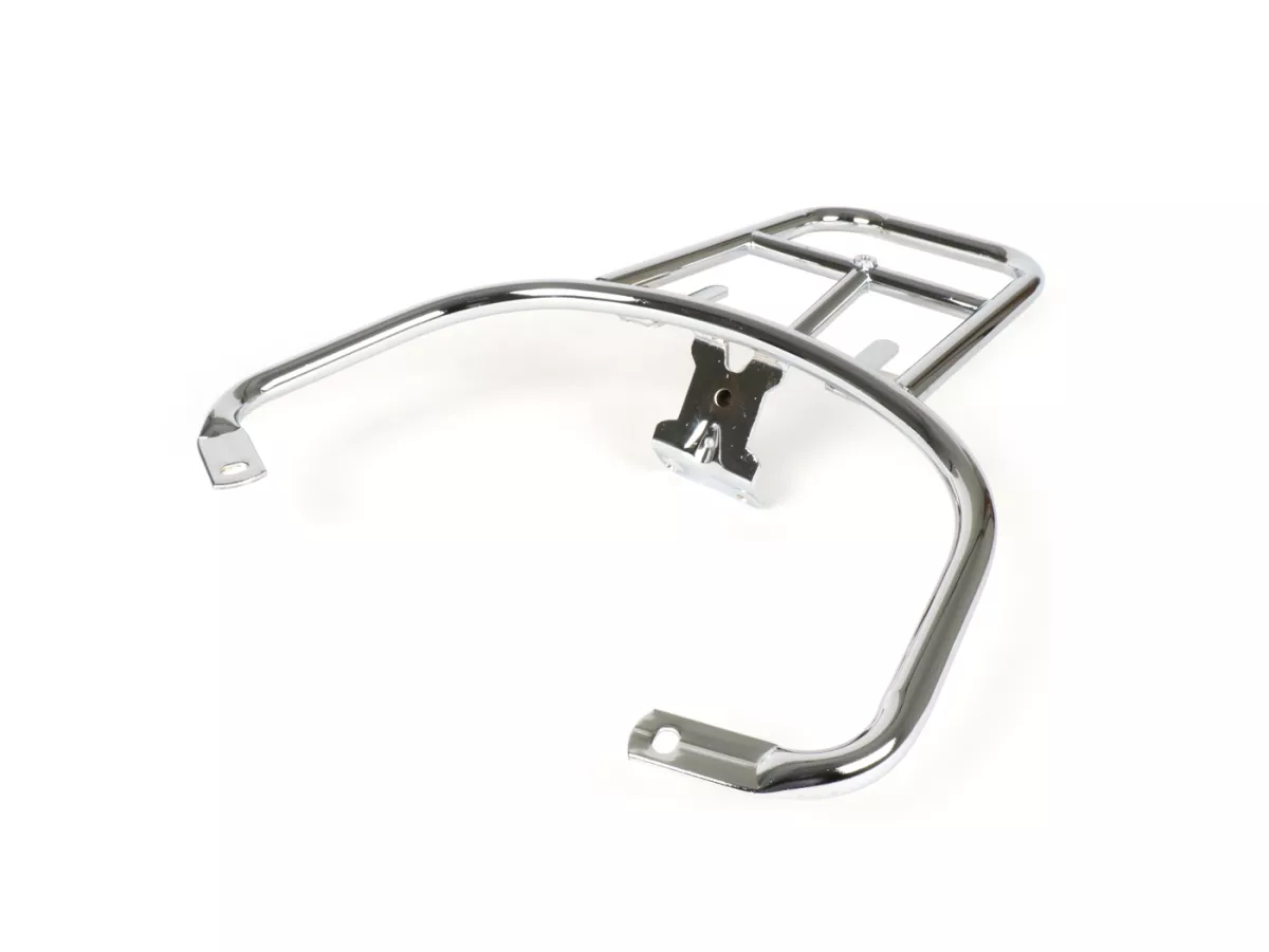 Portamaletas trasero -MOTO NOSTRA- Vespa LX 50 (2005-), Vespa LX 125 (2005-2011), Vespa S 50 (2007-2011), Vespa S 125 (2007-2011), Vespa S 125 ie (2009-2010) - cromado