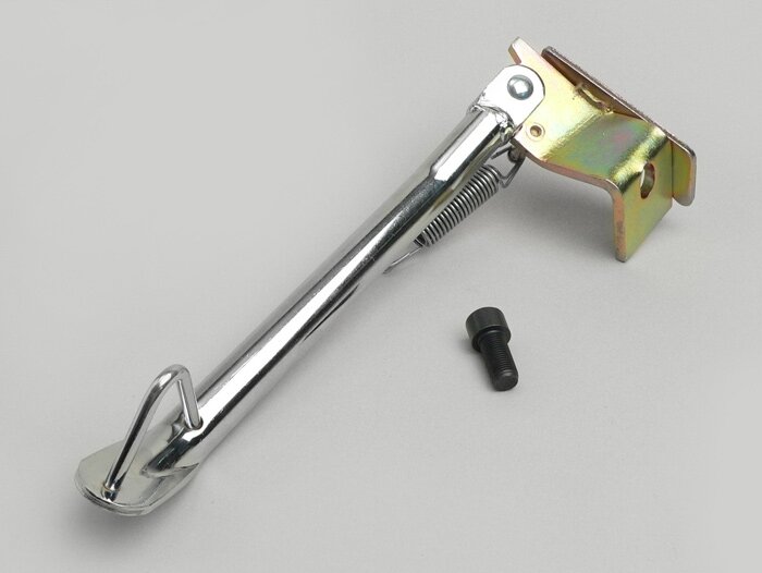 Caballete lateral -RMS- MBK Nitro (YQ50/L, 2 tiempos) (-2012), Yamaha Aerox (YQ50/L, 2 tiempos) (-2012) - Cromo