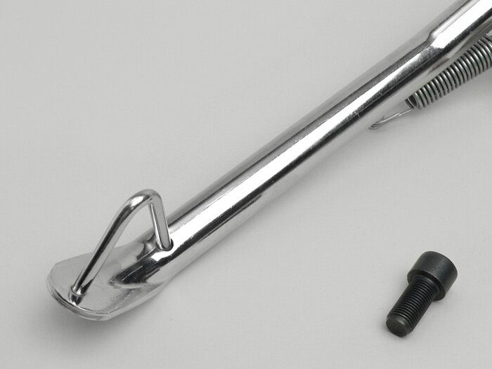 Caballete lateral -RMS- MBK Nitro (YQ50/L, 2 tiempos) (-2012), Yamaha Aerox (YQ50/L, 2 tiempos) (-2012) - Cromo