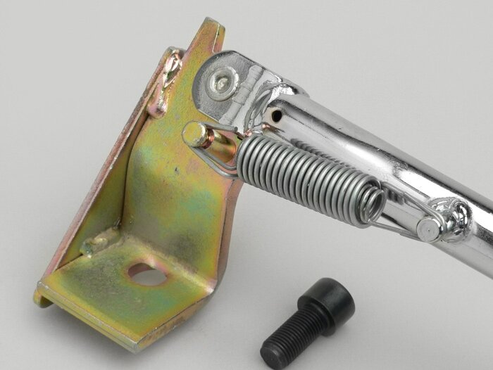 Caballete lateral -RMS- MBK Nitro (YQ50/L, 2 tiempos) (-2012), Yamaha Aerox (YQ50/L, 2 tiempos) (-2012) - Cromo