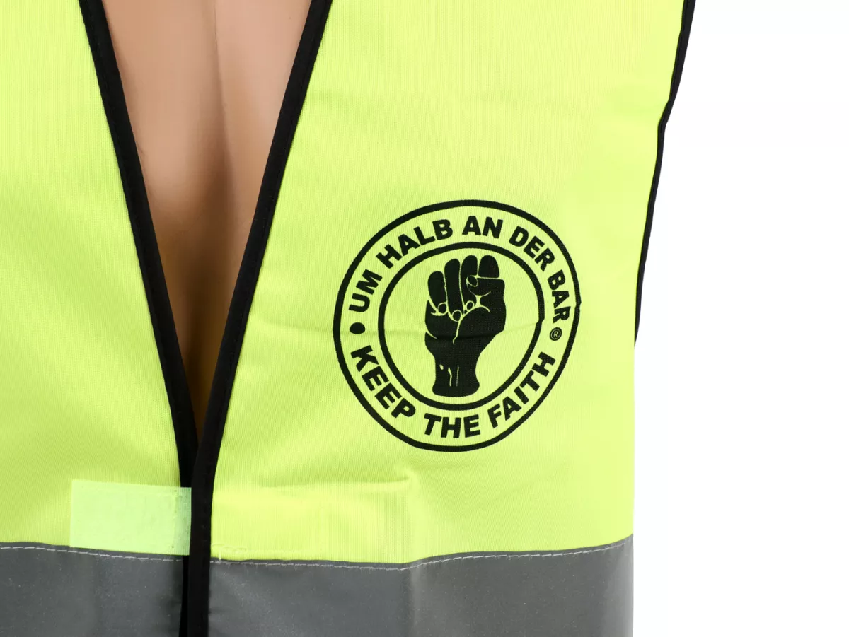 Reflecterend veiligheidsvest - Om half om half aan de bar