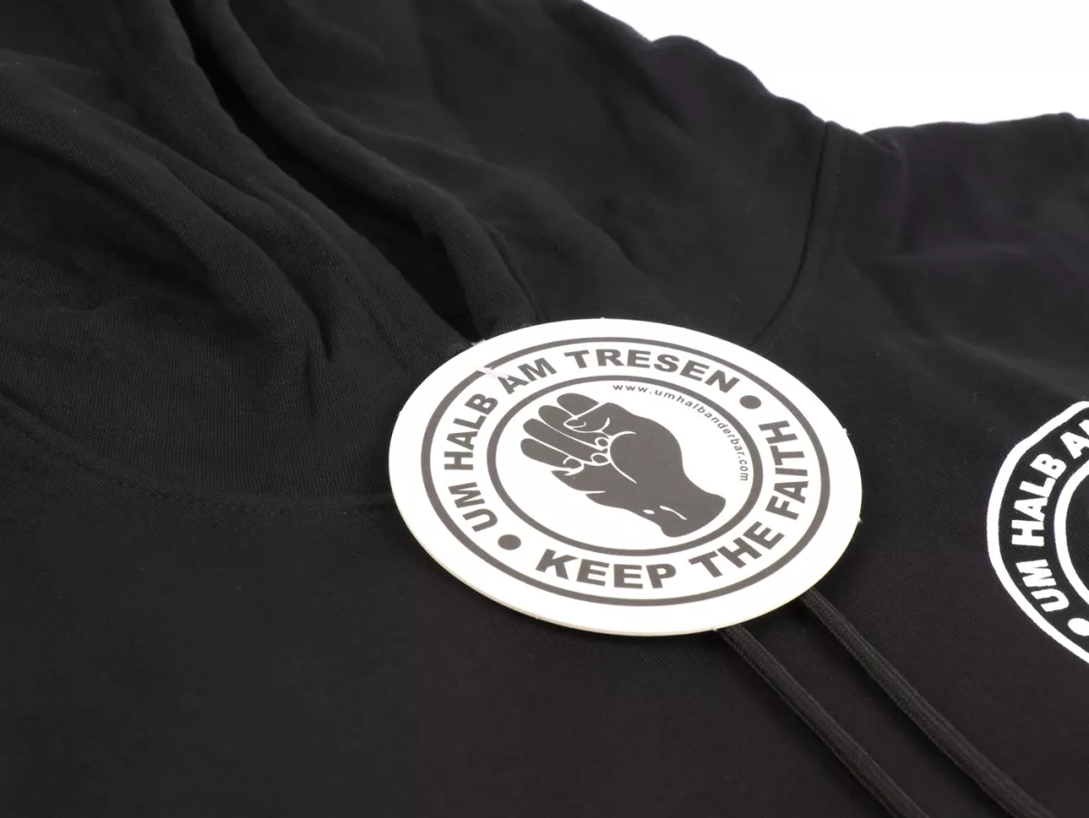 Sweat à capuche, femme -Um halb an der Bar- XL