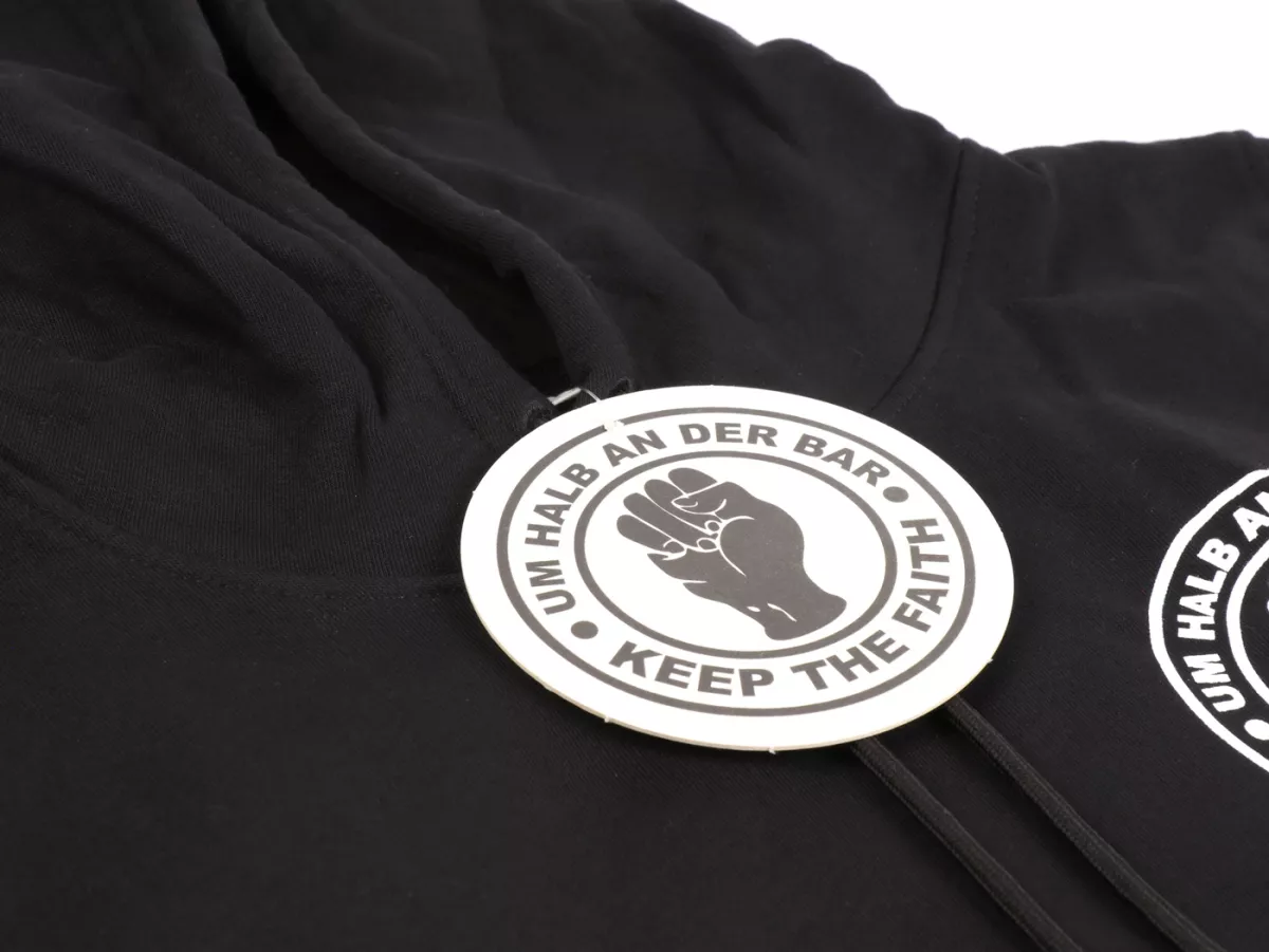 Sweat à capuche, femme -Um halb an der Bar- XL