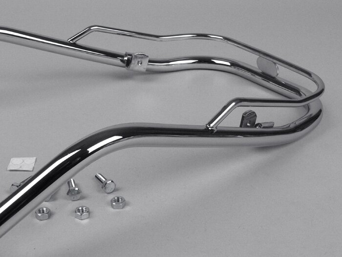 Voorbumper -VIGANO- Vespa PX80, PX125, PX150, PX200 - Chroom
