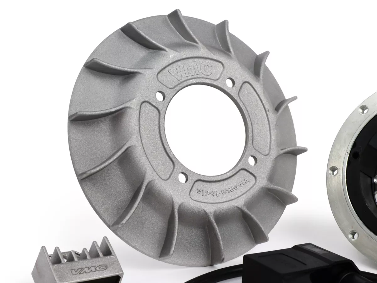 Ignition -VMC CNC- Vespa PK XL Ø20mm - CNC Rotor, Fan wheel aluminium - incl. voltage regulator