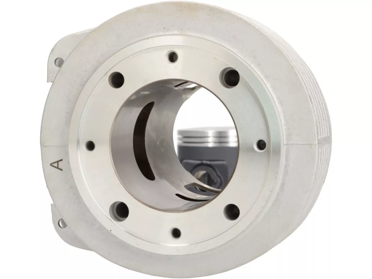Silinder -VMC Stelvio 177 ccm Ø63, langkah = 57mm, aluminium, busi miring, Vespa PX125, PX150, Cosa125/150, GTR125, TS125, Sprint Veloce (VLB1T 0150001-), LML Star / Stella 125/150, Motovespa PX125 Iris (99M), PX150 Iris (75M), 125 CL (9CL), 150 CL (9NC)