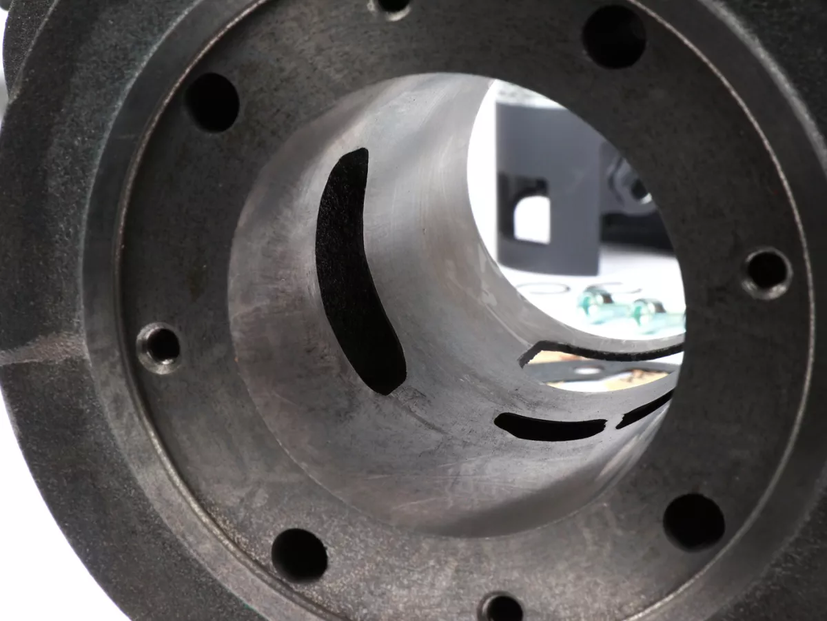 Cylinder -VMC Super G 177 ccm Ø63, stroke=57mm, cast iron, slanted spark plug- Vespa PX125, PX150, Cosa125/150, GTR125, TS125, Sprint Veloce (VLB1T 0150001-), LML Star/Stella 125/150, Motovespa PX125 Iris(99M), PX150 Iris(75M), 125 CL (9CL), 150 CL (9NC)
