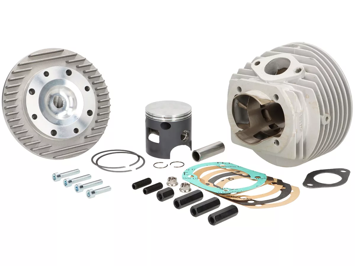 Cylindre -VMC ET7 - 135 cc Ø58, course=51mm, aluminium, échappement 3 pièces- Vespa PV125, ET3, PK125