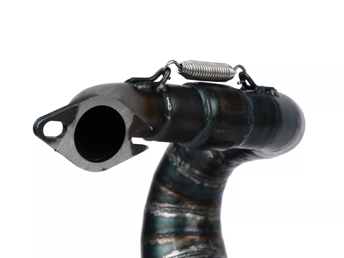 Echappement -VMC Evo Racer 52 Ø=32mm- VMC GS56/58, ET6, ET7, M1B60, M1L60, Pinasco Zuera, Polini 135 Evolution, Malossi 136 MHR (52-56mm d'espacement des goujons)- Vespa ET3, PV125 - convient avec compartiment à bagages