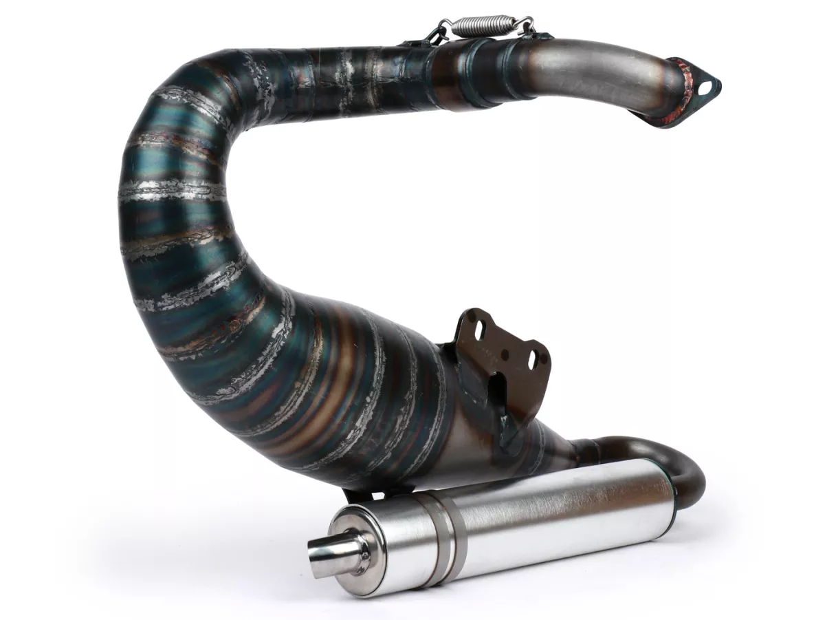 Echappement -VMC Evo Racer 52 Ø=32mm- VMC GS56/58, ET6, ET7, M1B60, M1L60, Pinasco Zuera, Polini 135 Evolution, Malossi 136 MHR (52-56mm d'espacement des goujons)- Vespa ET3, PV125 - convient avec compartiment à bagages