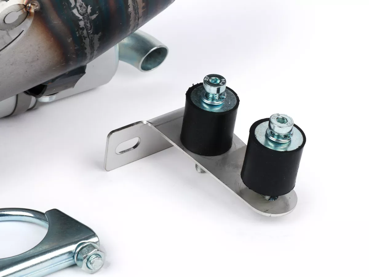Echappement -VMC Evo Seidue 62 Ø=36mm- VMC ET7, Quattrini M1L60 GTR, Polini 135 Evo2, Falc, Parmakit SP09, W-Force, SixtySix, Pinasco Zuera BigBore (56-62mm entre les goujons)- Vespa ET3, PV125 - s'adapte au compartiment à bagages
