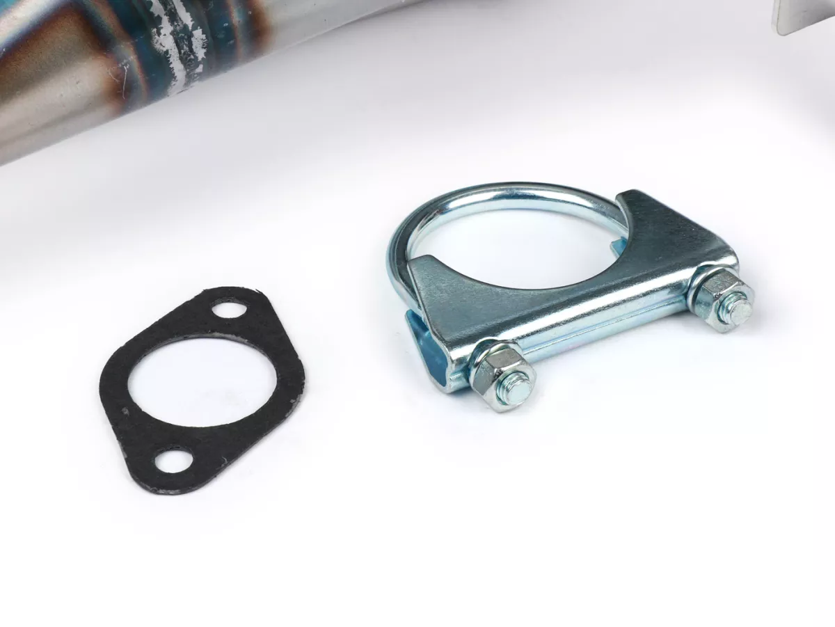 Echappement -VMC Evo Seidue 62 Ø=36mm- VMC ET7, Quattrini M1L60 GTR, Polini 135 Evo2, Falc, Parmakit SP09, W-Force, SixtySix, Pinasco Zuera BigBore (56-62mm entre les goujons)- Vespa ET3, PV125 - s'adapte au compartiment à bagages