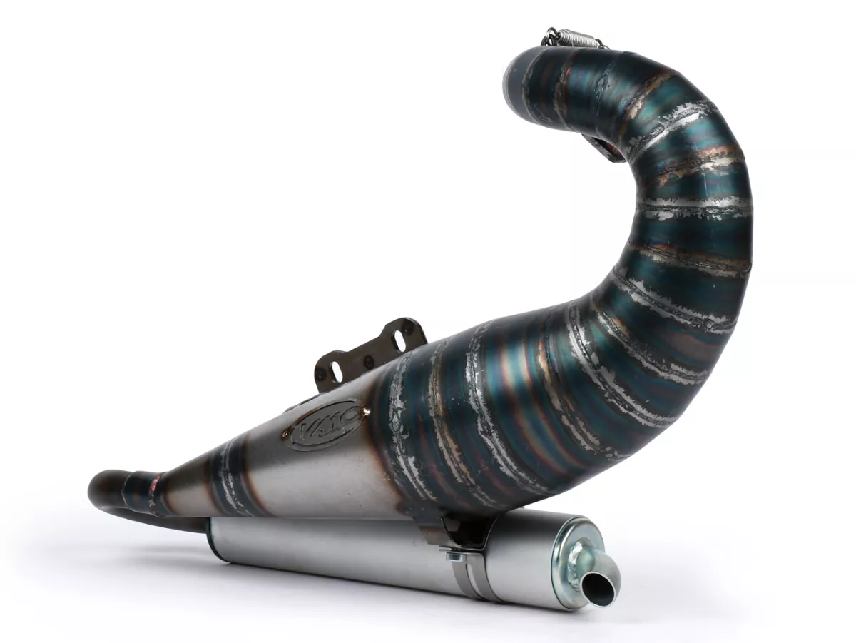 Echappement -VMC Evo Seidue 62 Ø=36mm- VMC ET7, Quattrini M1L60 GTR, Polini 135 Evo2, Falc, Parmakit SP09, W-Force, SixtySix, Pinasco Zuera BigBore (56-62mm entre les goujons)- Vespa ET3, PV125 - s'adapte au compartiment à bagages