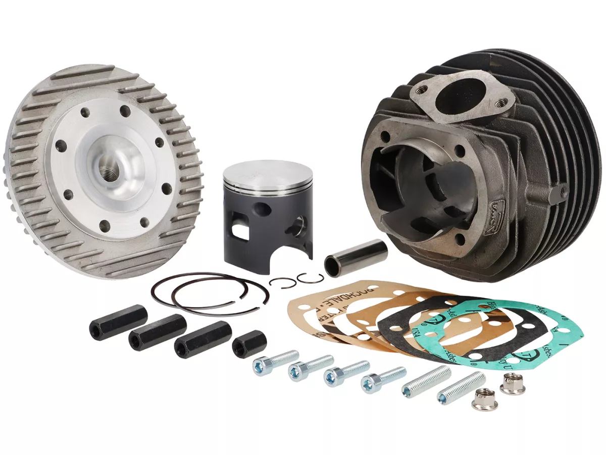 Cilinder -VMC GS-R 58 / GS58-R - 135 ccm Ø58, slag=51mm, grijs gietijzer- Vespa PV125, ET3, PK125