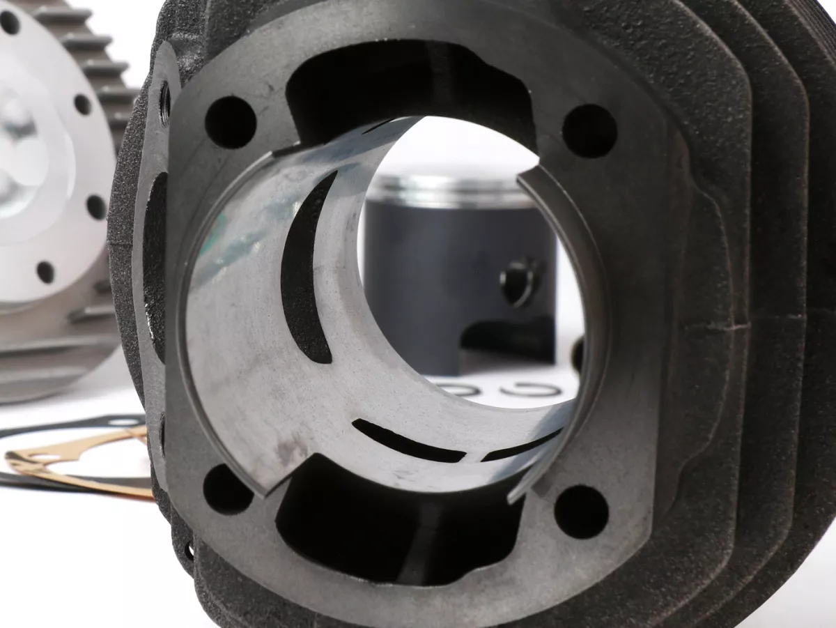 Cilinder -VMC GS-R 58 / GS58-R - 135 ccm Ø58, slag=51mm, grijs gietijzer- Vespa PV125, ET3, PK125