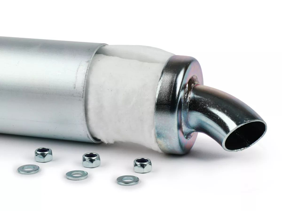 Peredam belakang -VMC Kifly 52/62- panjang 185mm, diameter luar Ø60mm, pipa berlubang Ø23.8mm diameter dalam, pola lingkaran/lubang baut Ø42.5mm- aluminium