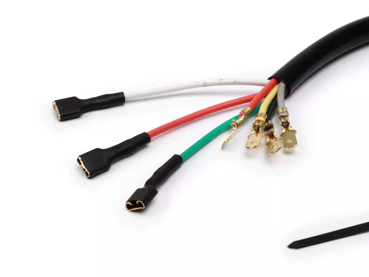 Wiring stator plate -VESPARATUR- Vespa PX old, 7 cable - with grey cable