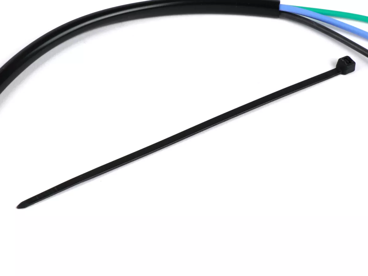 Pelat dasar pengapian cabang kabel -VESPARATUR- Vespa PK - 12V 6 kabel - kabel yang diperpanjang untuk mesin V50 - dengan lubang tali
