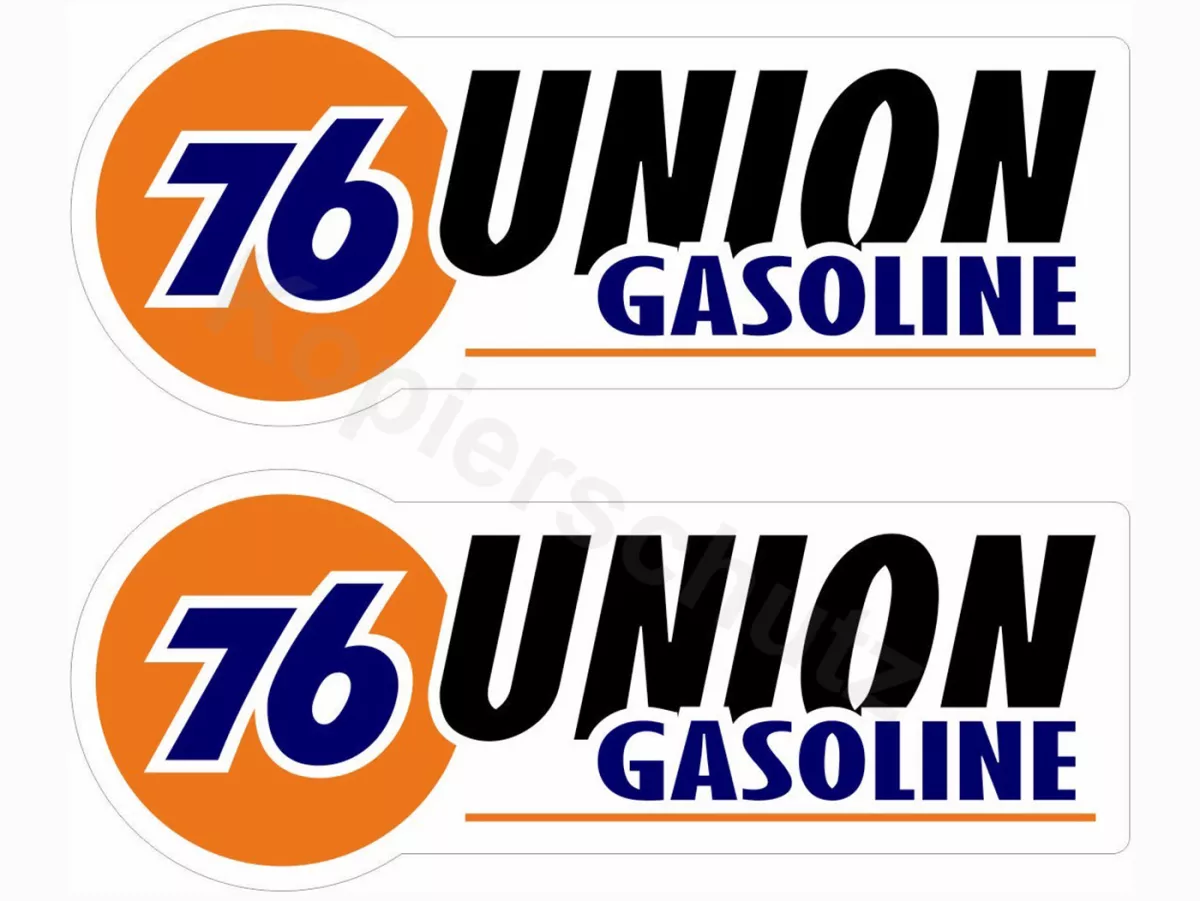 Sticker -2x 95 x38mm- „76 Union Gasoline“