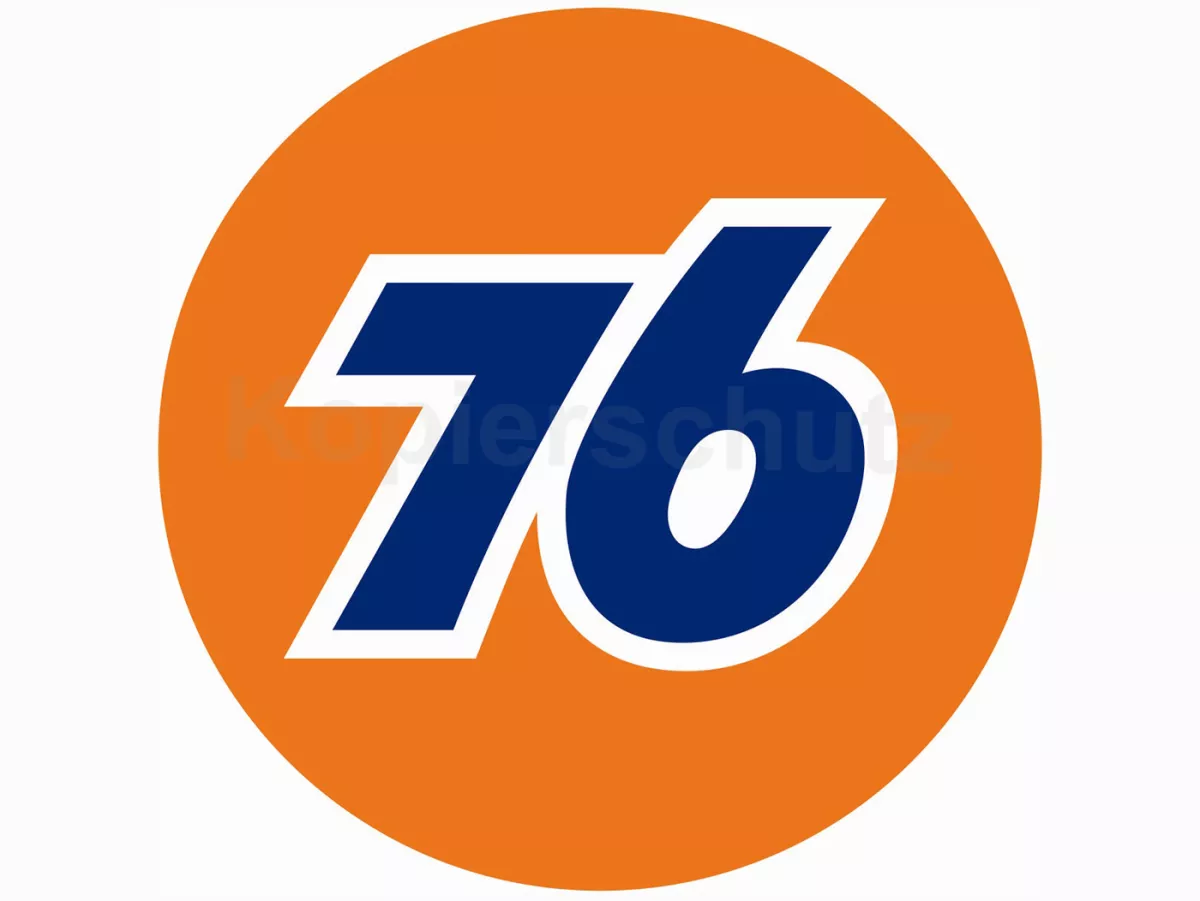 Sticker -Ø 90mm- „76“
