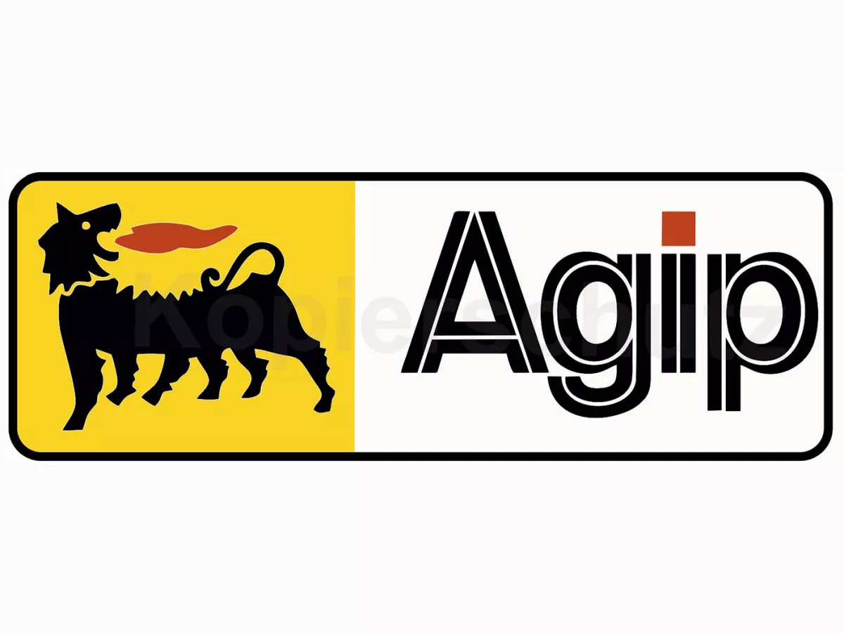 Autocollant -100 x 35mm- „Agip“