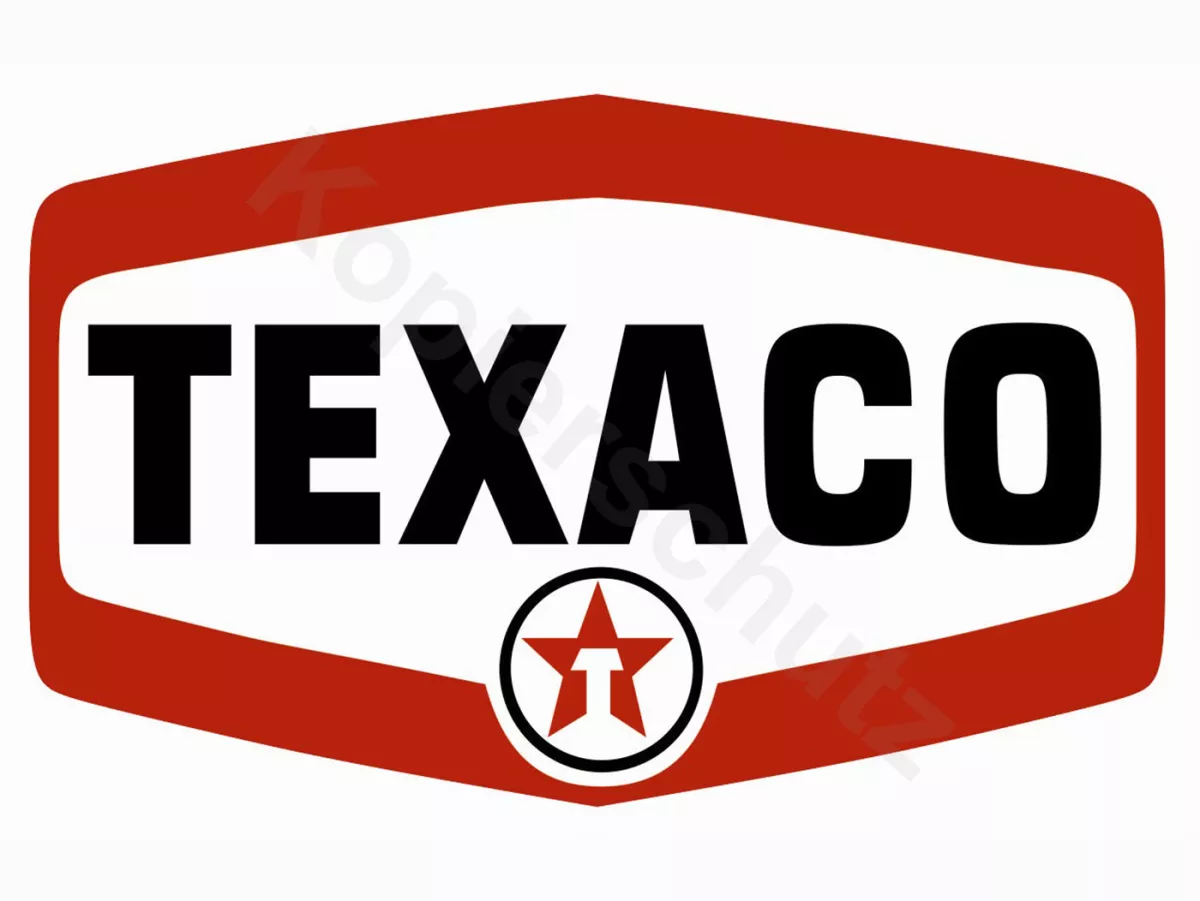 Autocollant -102 x 64mm- „Texaco“