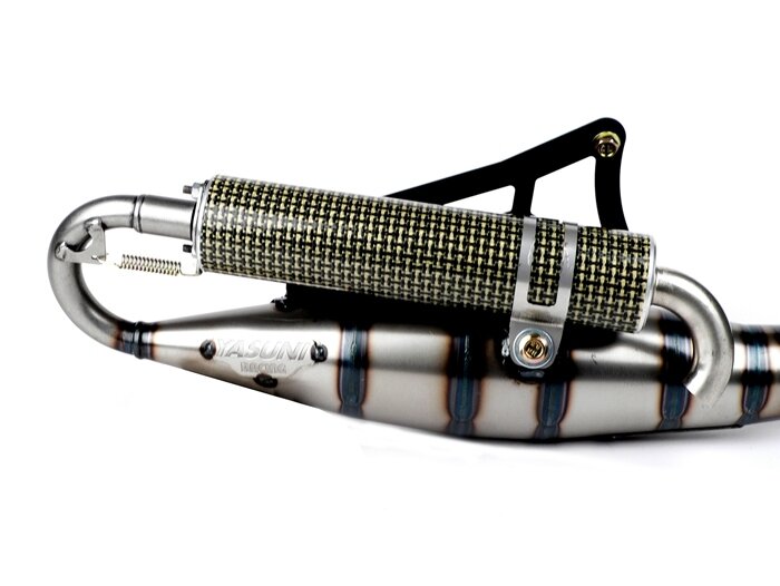 Pot d’échappement -YASUNI Carrera 16- Minarelli 50cc (cylindre vertical) - BOOSTER, BUMP50, BWS50, SLIDER50, SPY, SR50 (-1994), STUNT, ZUMA50, AMICO