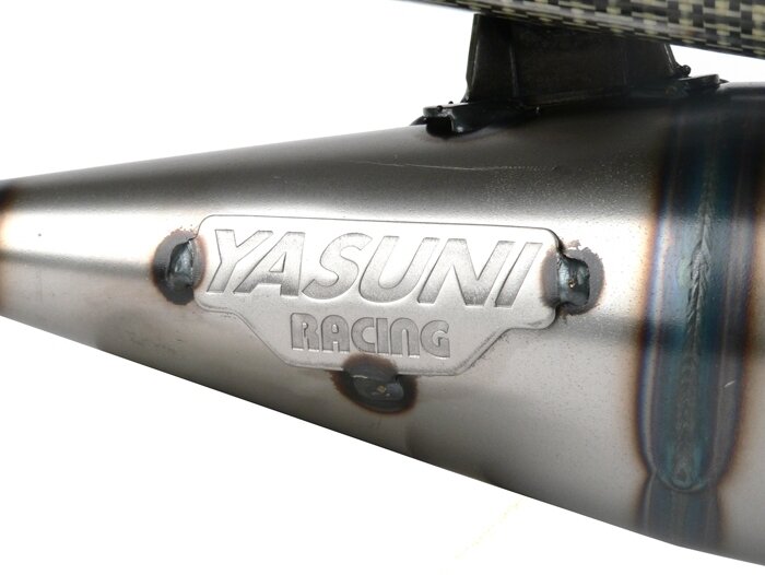 Pot d’échappement -YASUNI Carrera 16- Minarelli 50cc (cylindre vertical) - BOOSTER, BUMP50, BWS50, SLIDER50, SPY, SR50 (-1994), STUNT, ZUMA50, AMICO