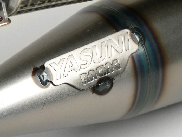 Uitlaat -YASUNI City R- Minarelli 50 ccm (horizontaal) - Koolstof