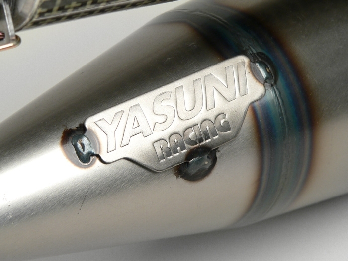 Uitlaat -YASUNI R- Minarelli 50 ccm (horizontaal) - Koolstof