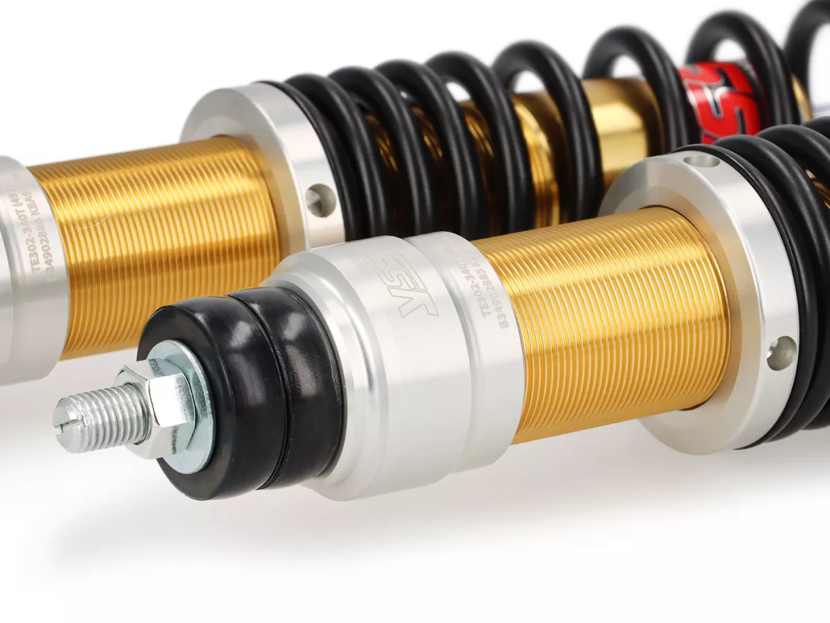 Shock absorber rear -YSS E, 340mm- Vespa GT 125-200, GTL 125-200, GTS 125-300, GTV 125-250