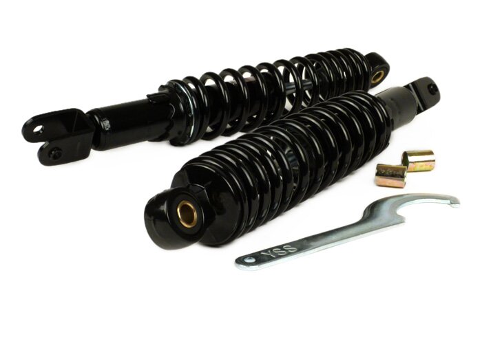 Shock absorber rear set -YSS Pro-X, 330mm- Yamaha Majesty 125-250, MBK Skyliner 125-250 - black spring