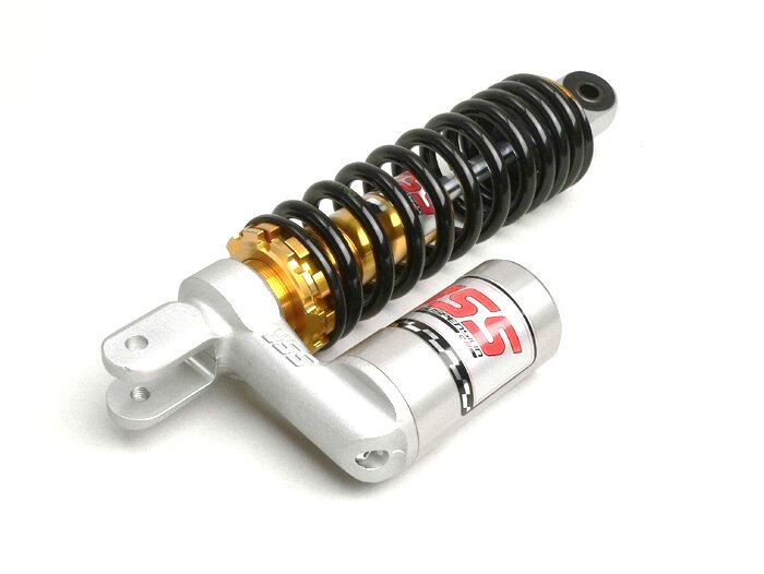 Shock absorber rear -YSS C, 280mm- Yamaha Aerox (YQ50/L, 2-stroke), Neos, BW NG, Bump, Zest, MBK Nitro (YQ50/L, 2-stroke), Ovetto, Booster NG, Track, Peugeot Vivacity, Trekker, Buxy, Zenith, Speedake, Rapido, Metropolis, Aprilia Amico, Gulliver, Beta Quad