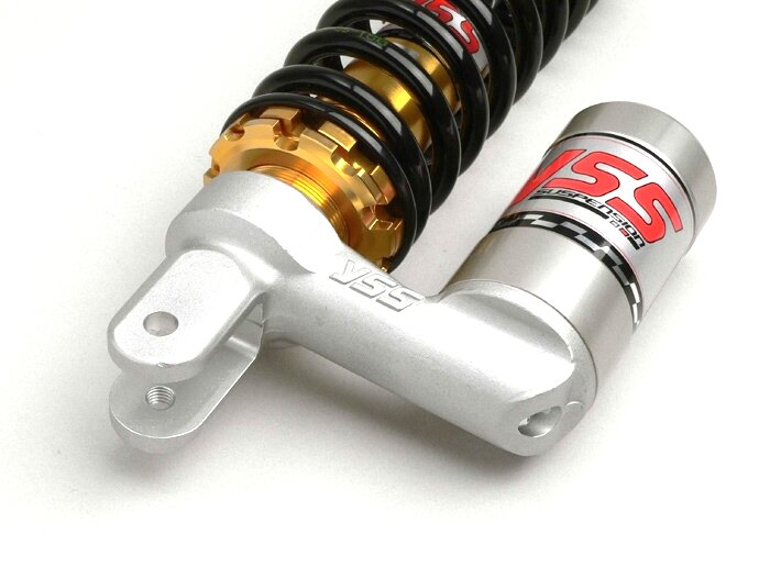 Shock absorber rear -YSS C, 280mm- Yamaha Aerox (YQ50/L, 2-stroke), Neos, BW NG, Bump, Zest, MBK Nitro (YQ50/L, 2-stroke), Ovetto, Booster NG, Track, Peugeot Vivacity, Trekker, Buxy, Zenith, Speedake, Rapido, Metropolis, Aprilia Amico, Gulliver, Beta Quad