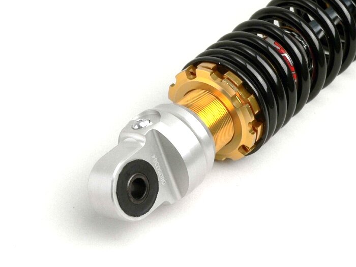 Shock absorber rear -YSS E, 280mm- Yamaha Aerox (YQ50/L, 2-stroke), Neos, BW NG, Bump, Zest, MBK Nitro (YQ50/L, 2-stroke), Ovetto, Booster NG, Track, Peugeot Vivacity, Trekker, Buxy, Zenith, Speedake, Rapido, Metropolis, Aprilia Amico, Gulliver, Beta Quad