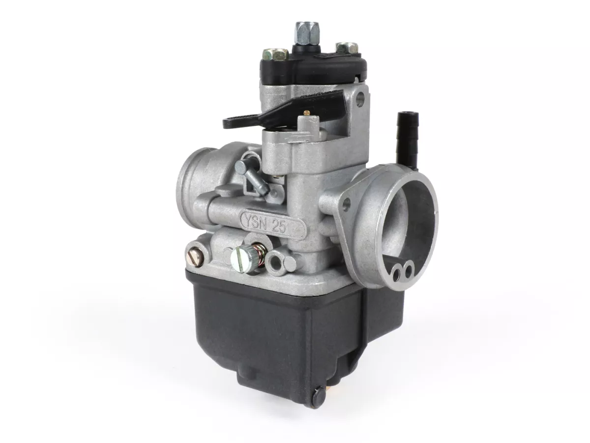 Carburateur -YSN PHBL 25 BS- AW=30mm - zonder vacuüm/olie aansluiting - vouwbare choke