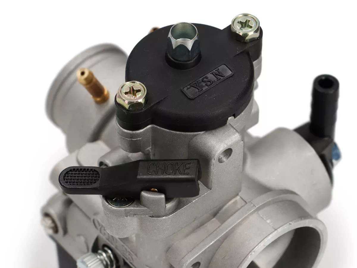 Carburettor -YSN PHBL 25 BS- CS=30mm - with vacuum/oil connection - flip-up choke