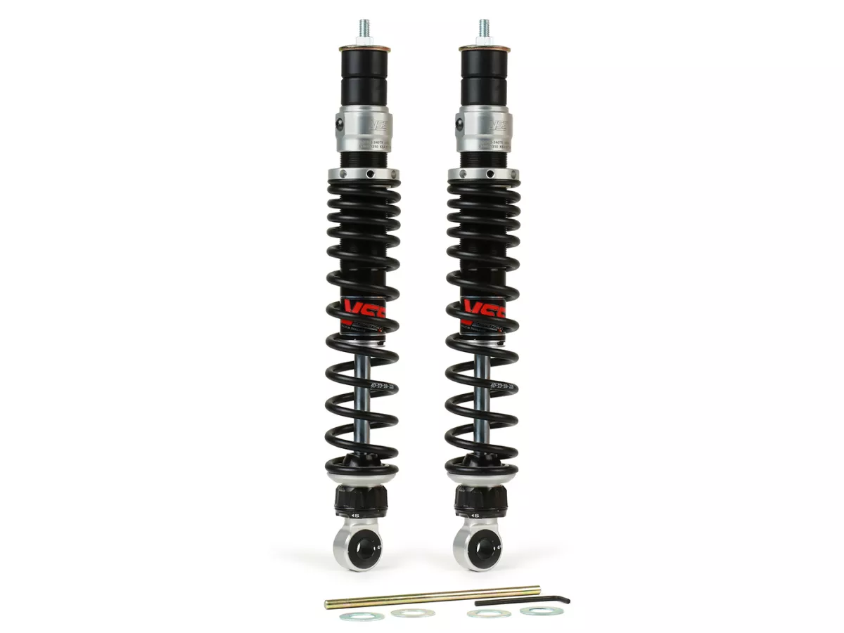 Shock absorber rear (Set)-YSS TR Top Line, 330mm- Vespa GT, GTL, GTV, GTS 125-300 (alle Baujahre), GTS SUPER 300 HPE, SUPERSPORT 300, SUPERTECH 300 HPE