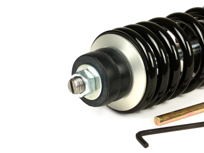 Ammortizzatore anteriore -YSS Pro-X, 185 mm, con TÜV/ABE- Piaggio Zip SP - Molla nera