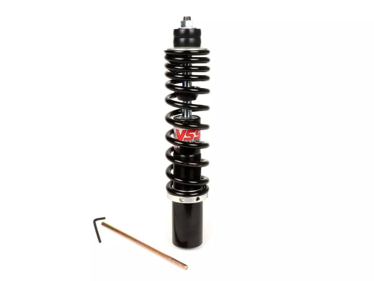 Shock absorber front -YSS Pro-X, 200mm, with TÜV/ABE - Vespa PK - black spring