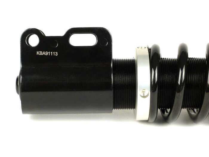 Ammortizzatore anteriore -YSS Pro-X, 210mm, con TÜV/ABE- Vespa ET2, ET4, LX, LXV, S, Piaggio Quartz, SKR, Sfera, Sfera RST, Zip SP, Zip (dal 2000) - Molla nera