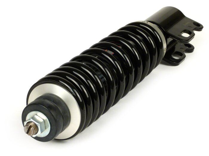 Ammortizzatore anteriore -YSS Pro-X, 210mm, con TÜV/ABE- Vespa ET2, ET4, LX, LXV, S, Piaggio Quartz, SKR, Sfera, Sfera RST, Zip SP, Zip (dal 2000) - Molla nera
