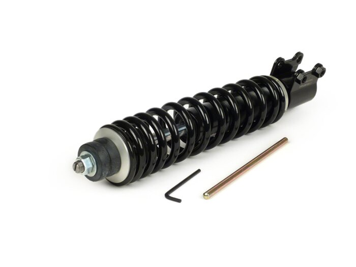 Shock absorber front -YSS Pro-X, 240mm- Vespa GT 125-200, GTL 125-200, GTS 125-300 (-2013, 2017-2022), GTV 125-250, Piaggio Hexagon (EXS1T, EXV1T, ZAPM06) - black spring