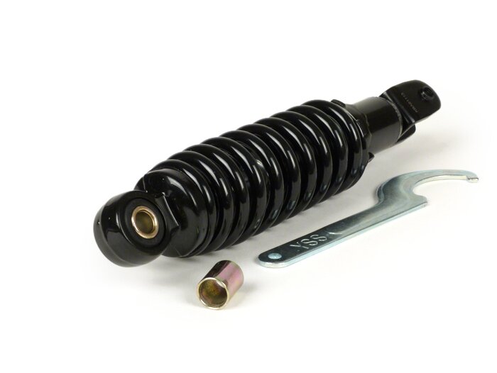 Achterschokdemper -YSS Pro-X, 250mm, met TÜV/ABE- Yamaha BWs (tot 2003), Zest, MBK Booster, Booster R, Spirit, Target, Evolis, Malaguti F10, Kymco DJX - Zwarte veer