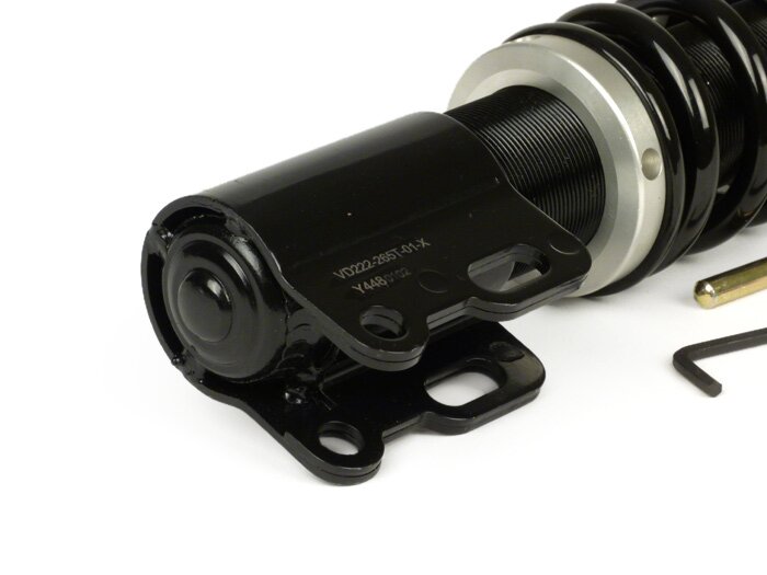 Ammortizzatore anteriore -YSS Pro-X, 265mm, con molla TÜV/ABE- Vespa Cosa - Nero