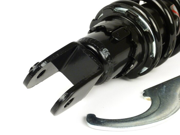 Shock absorber rear -YSS Pro-X, 265mm- Peugeot Speedfight, Honda SFX - black spring