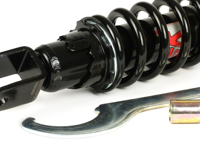 Shock absorber rear -YSS Pro-X, 265mm- Peugeot Speedfight, Honda SFX - black spring
