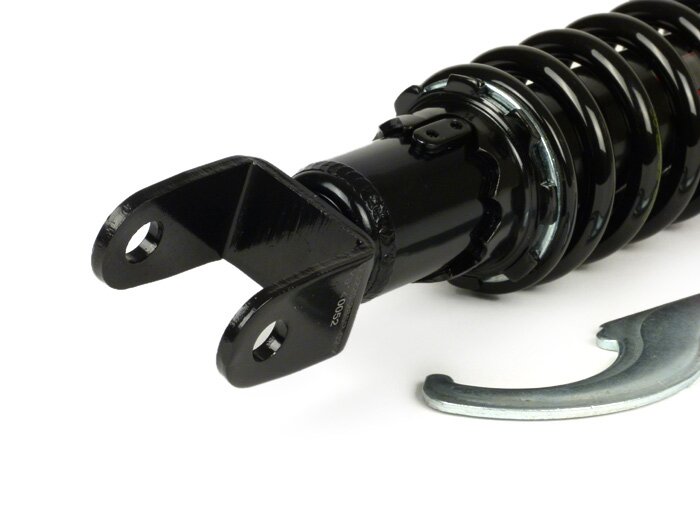 Amortiguador trasero -YSS Pro-X, 285mm, con TÜV/ABE- Piaggio 50-180 2 tiempos, Piaggio 50-180 2 tiempos, Vespa ET2, ET4 125 (ZAPM04, ZAPM19), Piaggio SKR125 (CSM1T), Gilera Runner FX125, FXR180 (ZAPM08), Runner 50, Stalker50, NRG50, TPH50, Storm50, ZIP50,