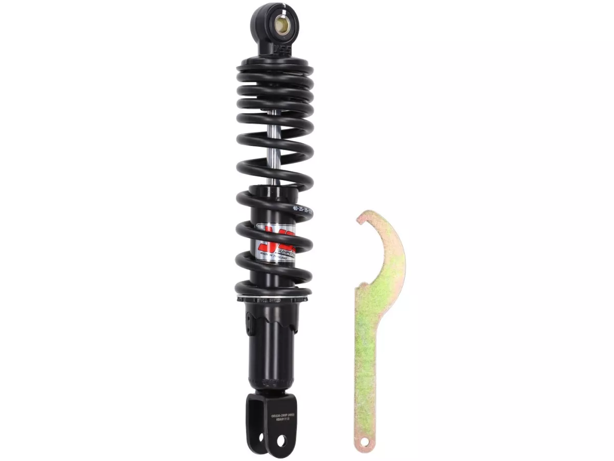 Shock absorber rear -YSS Pro-X, 290mm- Benelli 491, K2, Aprilia Scarabeo 100 - black spring