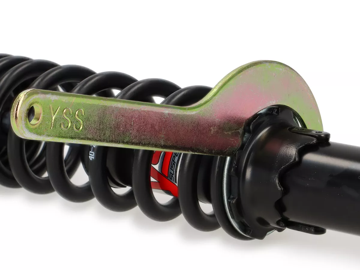 Shock absorber rear -YSS Pro-X, 290mm- Benelli 491, K2, Aprilia Scarabeo 100 - black spring